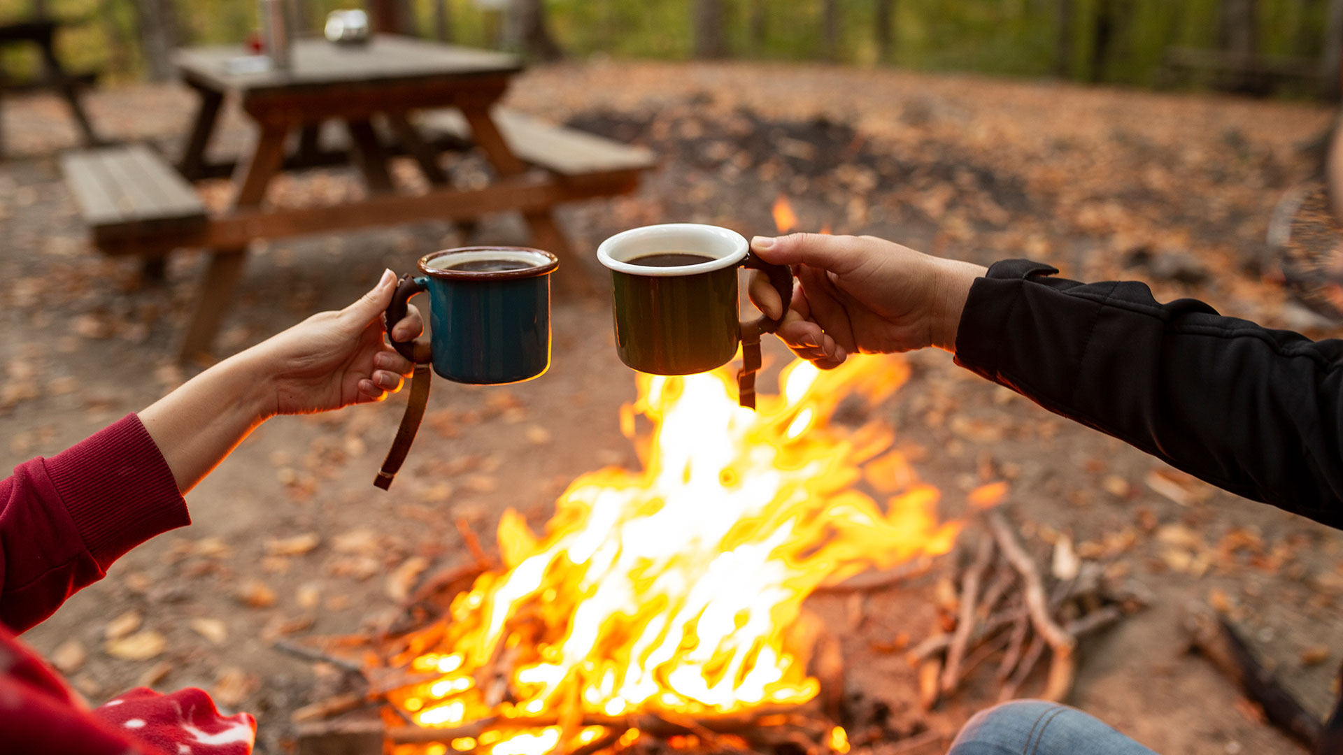 Grateful and Thankful Campfire Coffee Mug - Pretty Collected