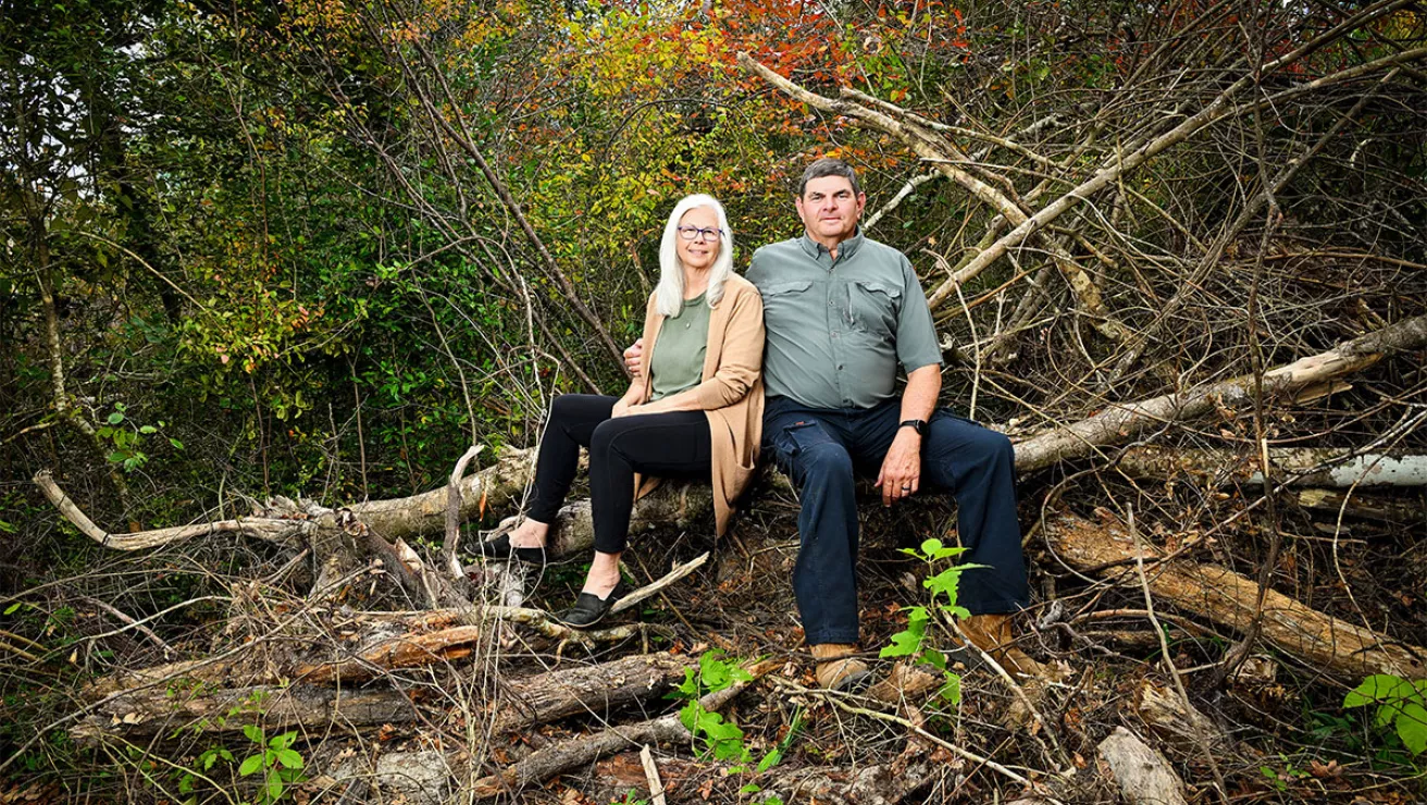 Burke Hayes and his wife Eva