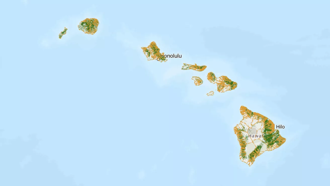 hawaii map