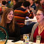 Two women at the PCF conference